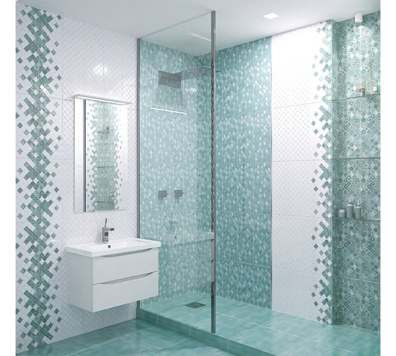 Декор Azori Ceramica Calypso 1 20.1x50.5 см 00-00001247 13 шт