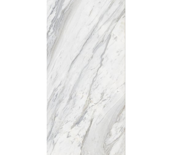 Керамогранит Global Tile Calacatta Belgia формат 60x120 см, белый, в коробке 1.44 кв. м GT120606203PR