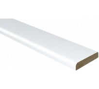 Нащельник ООО ВДК ПВХ, софт белый гладкий, 8х30 мм Ж66