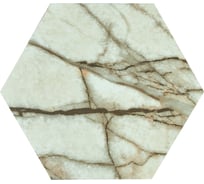 Комплект самоклеящейся пвх плитки LAKO соты, светло-коричневый мрамор, толщина 2 мм, 1.08 м², 30 шт. LKD-H-81019-1