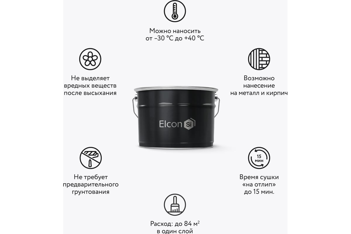 Термостойкая краска Elcon max therm до 1200 градусов, антикоррозионная ...