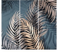 Фотообои Студия фотообоев Золотистые листья, 300x270 см, 3 полотна 1321267