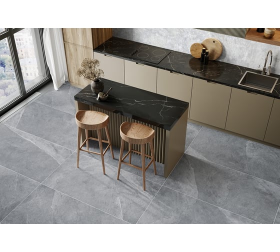 Керамогранит AlmaCeramica sugar-эффект Basalto 570x1140x7,5 2 шт в уп GFA114BST07R