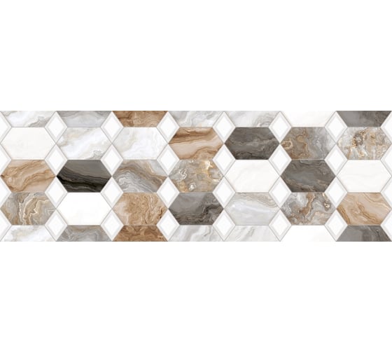 Настенный декор Primavera Hypnose Grey Decor 05 30x90 см (DG10-05) 62736 1