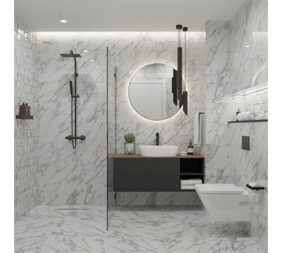 Настенный декор Primavera Omnia White Decor 03 30x90 см (DG03-03) 62752