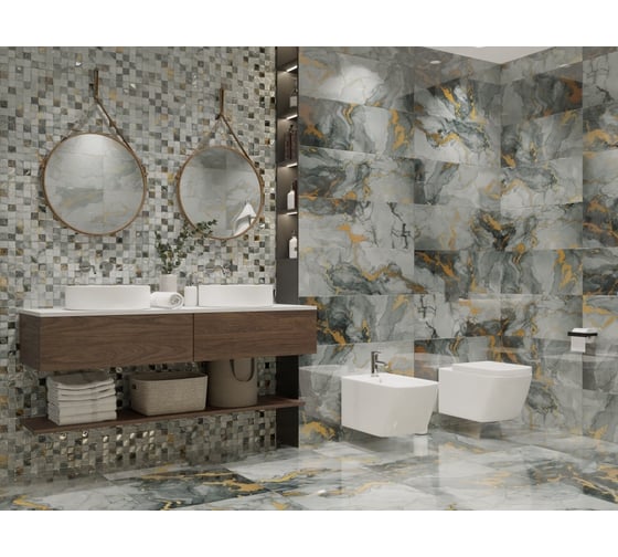 Настенная плитка Primavera Tiziana Gold B 30x90 см (GL04B) 62774