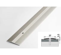 Порог напольный Лука пс 03.900.052 ель дымчатая, 90 см, 37 мм  УТ000076963