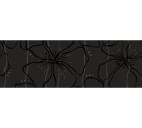 Декоративная вставка Нефрит-Керамика Эвелин черный, сортовые, 600x200x9 мм, вариант №1, 1 шт. 04-01-1-17-03-04-3060-1