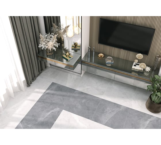 Керамогранит AlmaCeramica Basalto 570x570x8.5, sugar-эффект, 5 шт. в уп., 48,735 м в пал. GFA57BST07R