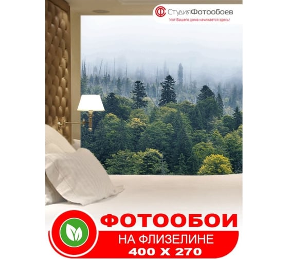 Фотообои Студия фотообоев Утренний туман, 400x270 см, 4 полотна 1421298