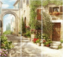 Фотообои Студия фотообоев Старая улица, 300x270 см, 3 полотна 1321313