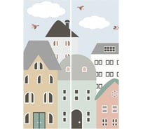 Фотообои Студия фотообоев Городская улочка, 200x270 см, 2 полотна 1221226
