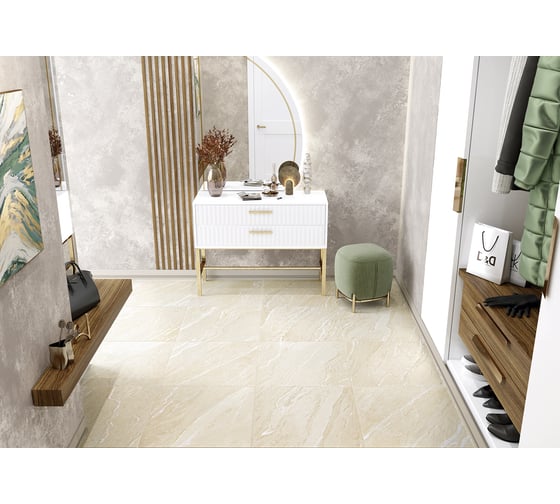 Керамогранит AlmaCeramica Nexstone sugar-эффект, 570x570x8.5 мм, 5 шт. GFA57NXT04R