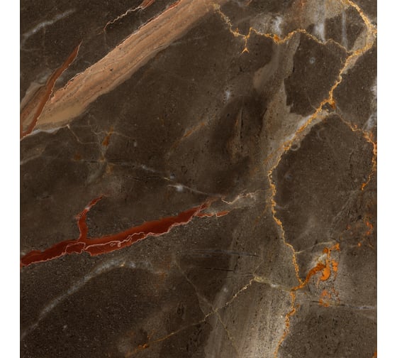 Плитка Global Tile Alpica формат 60x60 см, темно-коричневый, в коробке 1.44 кв. м GT60602011MR