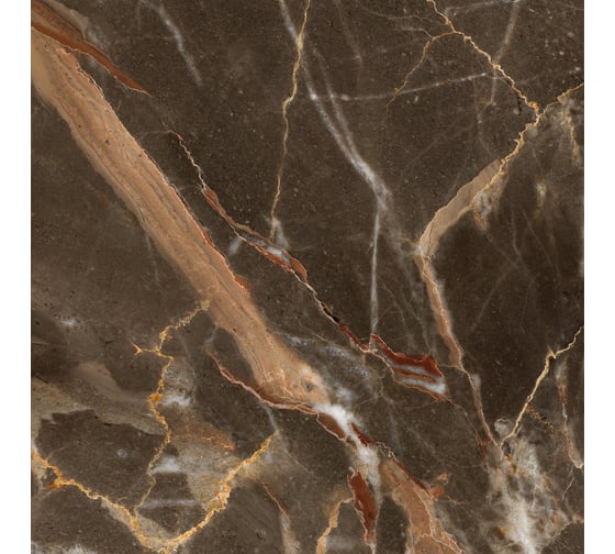 Плитка Global Tile Alpica формат 60x60 см, темно-коричневый, в коробке 1.44 кв. м GT60602011MR