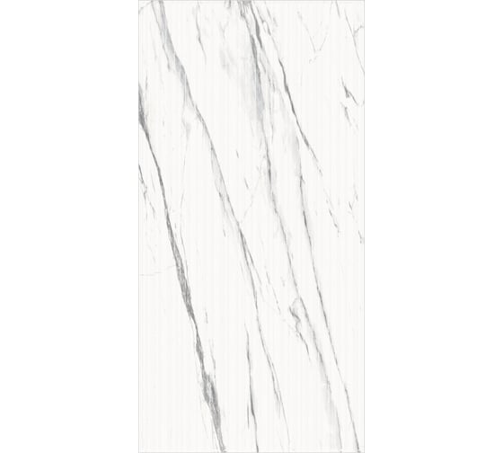 Керамогранит Global Tile Lasa формат 60x120 см, белый, в коробке 1.44 кв. м GT120603903MCR2