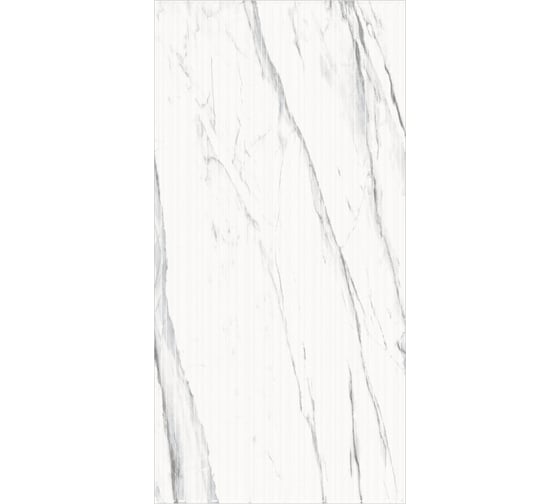 Керамогранит Global Tile Lasa формат 60x120 см, белый, в коробке 1.44 кв. м GT120603903MCR2