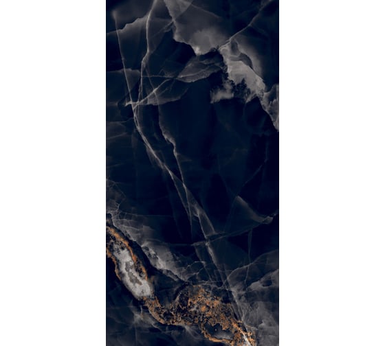 Керамогранит Global Tile Paradise формат 60x120 см, черный, в коробке 1.44 кв. м GT120604305HPR