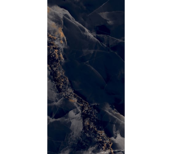 Керамогранит Global Tile Paradise формат 60x120 см, черный, в коробке 1.44 кв. м GT120604305HPR