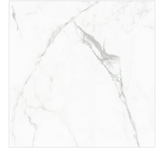 Керамогранит Global Tile Elegant Statuario формат 60x60 см, белый, в коробке 1.44 кв. м GT60604803PR