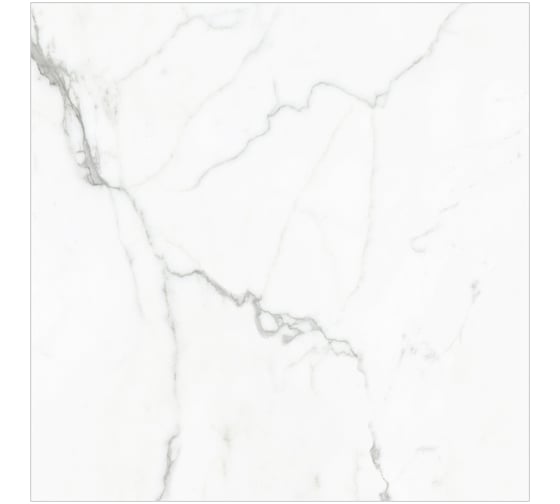 Керамогранит Global Tile Elegant Statuario формат 60x60 см, белый, в коробке 1.44 кв. м GT60604803PR