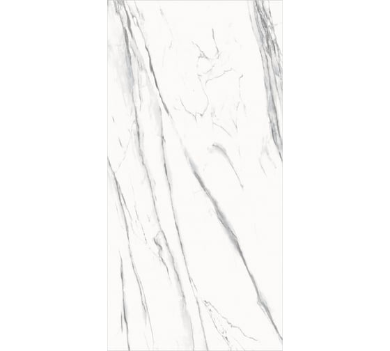 Керамогранит Global Tile Lasa формат 60x120 см, белый, в коробке 1.44 кв. м GT120603903MCR1