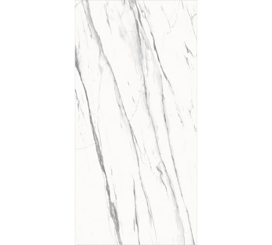 Керамогранит Global Tile Lasa формат 60x120 см, белый, в коробке 1.44 кв. м GT120603903MCR1