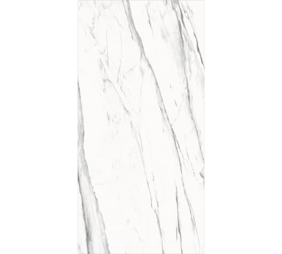 Керамогранит Global Tile Lasa формат 60x120 см, белый, в коробке 1.44 кв. м GT120603903MCR1