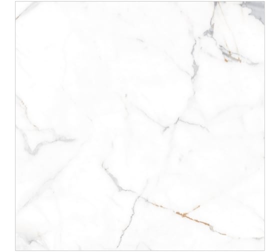 Керамогранит Global Tile Calacatta Imperial формат 60x60 см, белый, в коробке 1.44 кв. м GT60606103PR