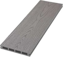 Террасная доска Экодекинг Техно 4 м, цвет серый, упаковка 4 шт. 4687203742775