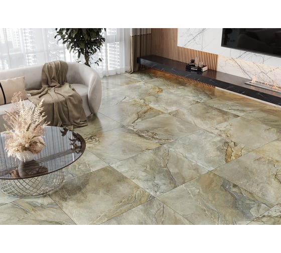 Керамогранит AlmaCeramica Vulcano лаппатированный, 570x570x8.5 мм, в упаковке 5 шт. GFA57VLC78L