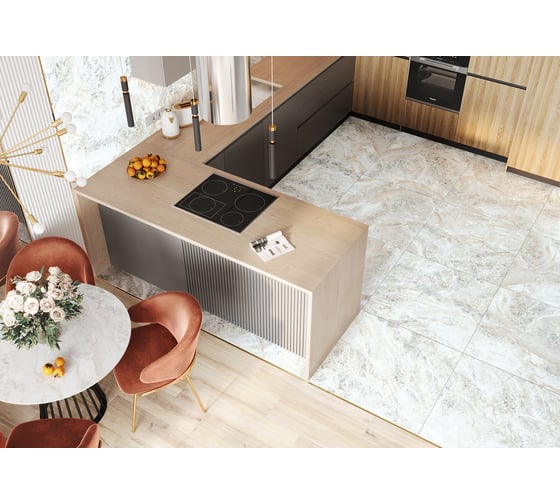 Керамогранит AlmaCeramica Wave лаппатированный, 570x570x8.5 мм, в упаковке 5 шт. GFA57WAV00L