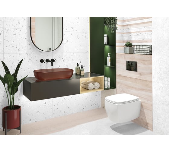 Настенная плитка NewTrend Play White 300x600x9 мм, 10 шт. в упаковке WT36PLY00