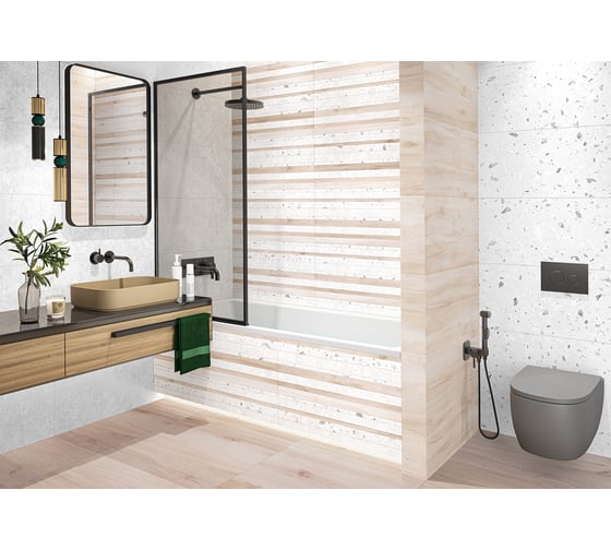 Настенная плитка NewTrend Play White 300x600x9 мм, 10 шт. в упаковке WT36PLY00