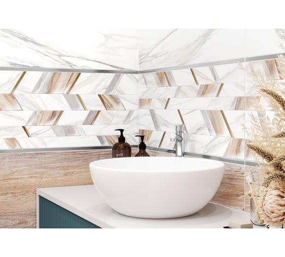 Настенная плитка NewTrend Volcano Light 300x600x9 мм, 10 шт. в упаковке WT36VOC15