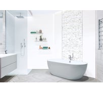 Настенная плитка NewTrend Gemstone White 249x500x7.5 мм, 12 шт. в упаковке WT9GEM00