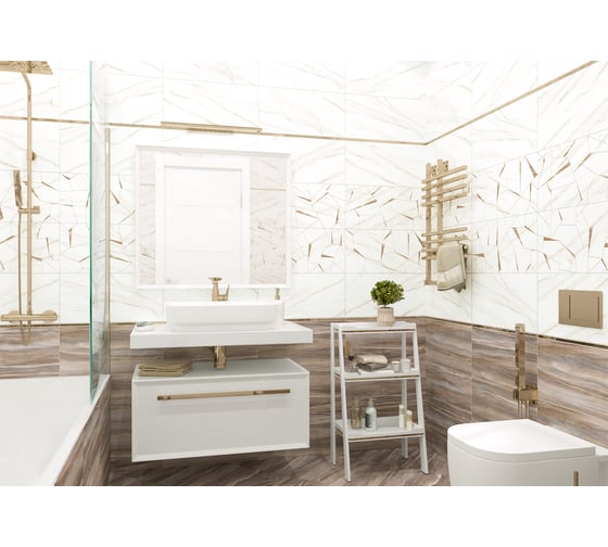 Плитка настенная AltaCera Esprit Calacatta 250x500x9 мм, 13 шт в уп WT9ESR00