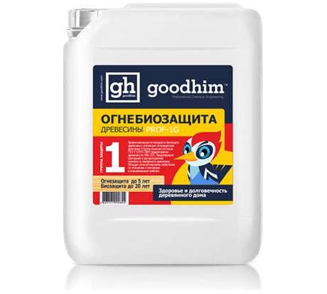 Огнебиозащита Goodhim Prof 1G 1 группа, 1л, готовый раствор 14603