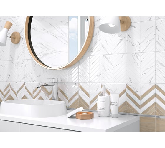 Облицовочная рельефная плитка AlmaCeramica Tokio 200x600x8 15 шт в уп TWU11TOK414