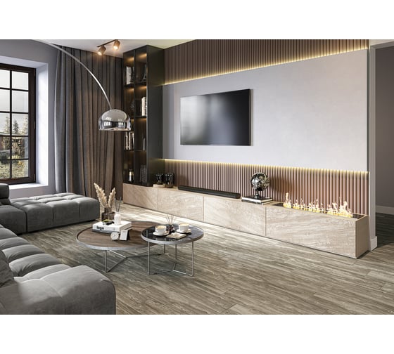 Матовый керамогранит AlmaCeramica Wonderwood 200x900x9 (9 шт в уп/72,9 м в пал) GFA92WDW44R