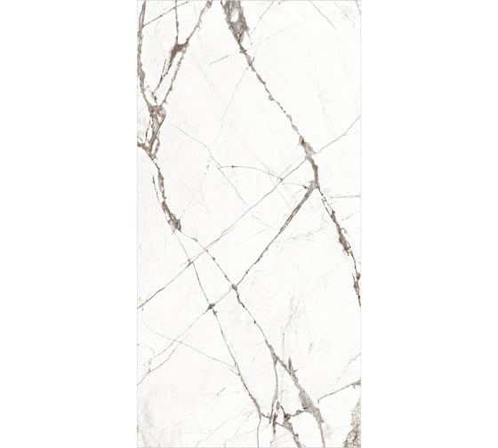 Керамогранит Global Tile Timeline формат 60x120 см, белый, в коробке 1.44 кв. м GT120604703PR