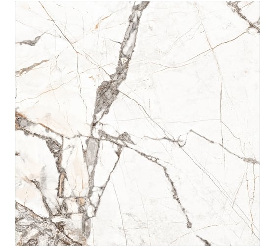 Керамогранит Global Tile Timeline формат 60x60 см, белый, в коробке 1.44 кв. м GT60604703PR