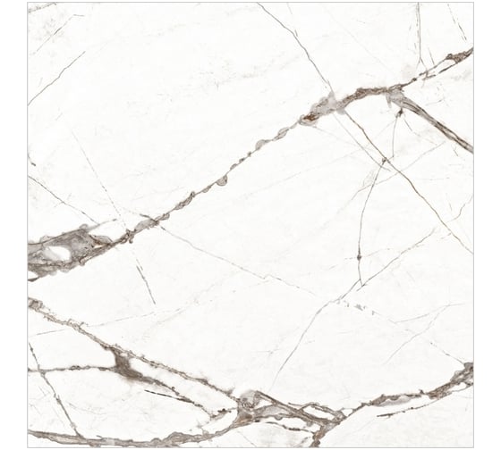 Керамогранит Global Tile Timeline формат 60x60 см, белый, в коробке 1.44 кв. м GT60604703PR