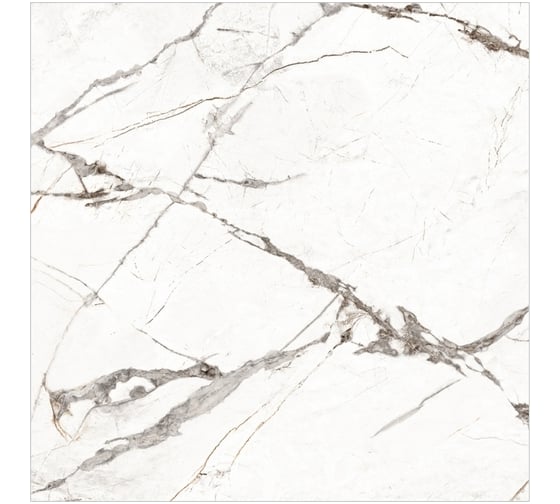 Керамогранит Global Tile Timeline формат 60x60 см, белый, в коробке 1.44 кв. м GT60604703PR