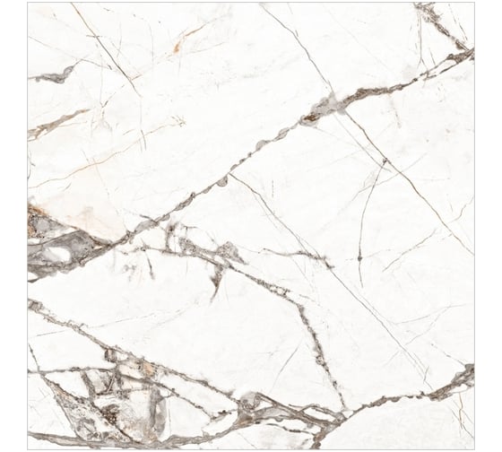 Керамогранит Global Tile Timeline формат 60x60 см, белый, в коробке 1.44 кв. м GT60604703PR