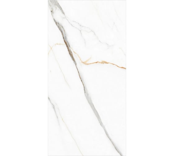 Керамогранит Global Tile Angel Statuario формат 60x120 см, белый, в коробке 1.44 кв. м GT120605503PR