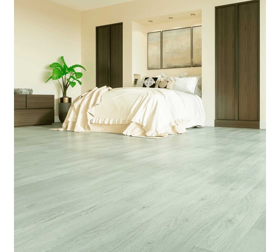 Напольное замковое покрытие Home Expert Parquet Дуб Зимний лес 615x123x3.5 мм, 0,3 мм, фаска, 12 шт. в упаковке 33-1028-29