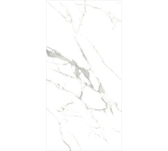 Керамогранит Global Tile Livorno формат 60x120 см, белый, в коробке 2.16 кв. м GT120608003PR/30