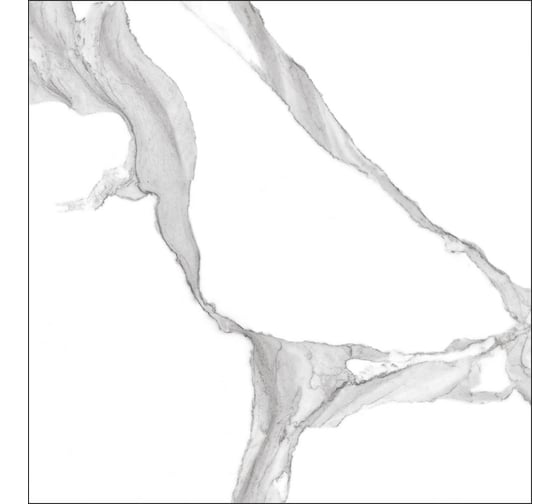 Керамогранит Global Tile Anima формат 60x60 см, белый, в коробке 1.44 кв. м GT60608303MR