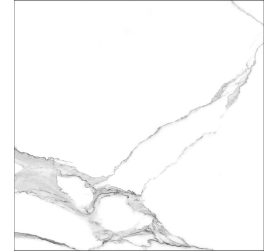 Керамогранит Global Tile Anima формат 60x60 см, белый, в коробке 1.44 кв. м GT60608303MR